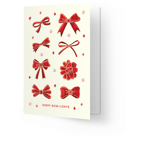 Wenskaart - Happy Bow-lidays - Lifestyle - Van papier - Wenskaarten - Feestdagen
