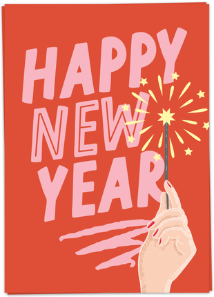 Wenskaart - Happy New Year - Lifestyle - Van papier - Wenskaarten - Feestdagen