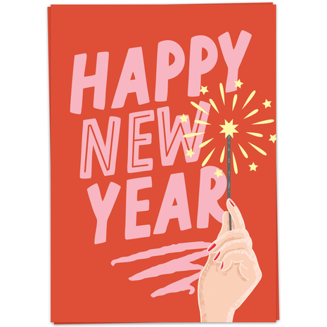 Wenskaart - Happy New Year - Lifestyle - Van papier - Wenskaarten - Feestdagen