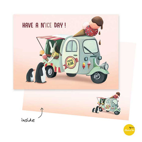Wenskaart - Have a n’ice day! (een fijne dag) - Lifestyle - Van papier - Wenskaarten