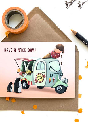 Wenskaart - Have a n’ice day! (een fijne dag) - Lifestyle - Van papier - Wenskaarten