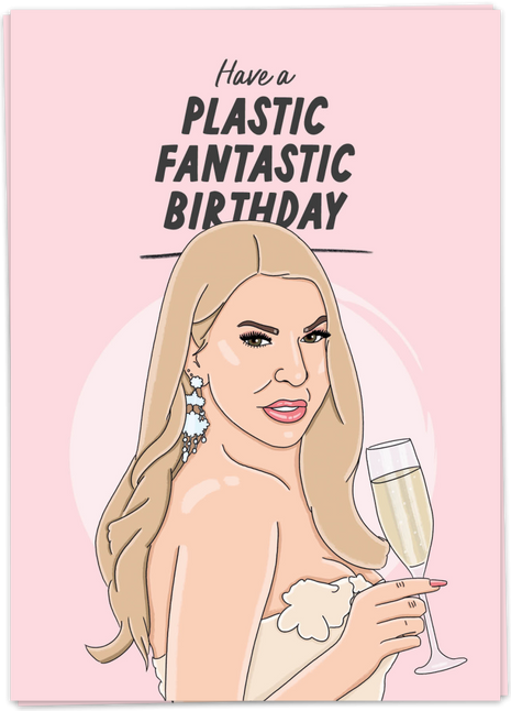 Wenskaart - Have a PLASTIC FANTASTIC BIRTHDAY - Cadeau’s & Lifestyle - Van papier - Wenskaarten - Verjaardag