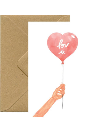 Wenskaart - Heart Balloon - Cadeau’s & Lifestyle - Van papier - Wenskaarten - Liefde & Vriendschap