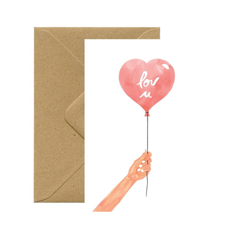 Wenskaart - Heart Balloon - Cadeau’s & Lifestyle - Van papier - Wenskaarten - Liefde & Vriendschap