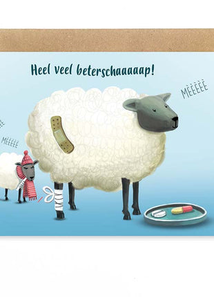 Wenskaart - Heel veel beterschaaaaaaap! (beterschap) - Lifestyle - Van papier - Wenskaarten