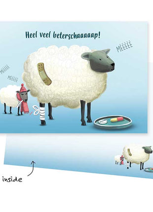 Wenskaart - Heel veel beterschaaaaaaap! (beterschap) - Lifestyle - Van papier - Wenskaarten