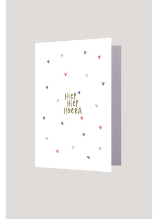 Wenskaart - hiep hiep hoera - multicolor (0801-379) - Lifestyle - Van papier - Wenskaarten - Verjaardag