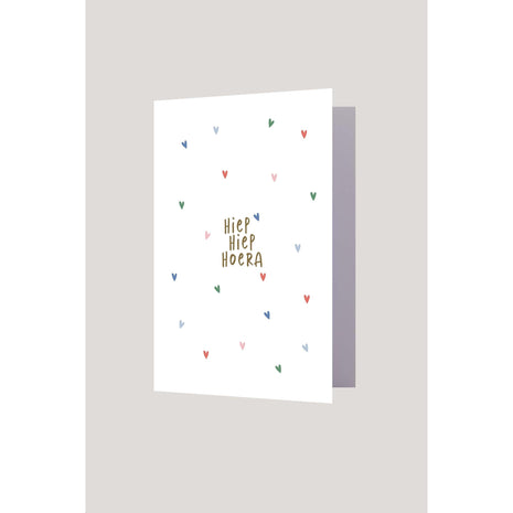 Wenskaart - hiep hiep hoera - multicolor (0801-379) - Lifestyle - Van papier - Wenskaarten - Verjaardag