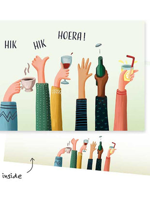 Wenskaart - Hik Hik Hoera! - Lifestyle - Van papier - Wenskaarten