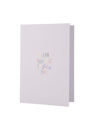 Wenskaart - ’hoera’ - multicolor - Lifestyle - Van papier - Wenskaarten - Verjaardag