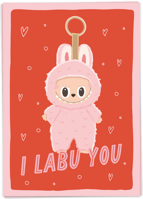 Wenskaart - I Labu you - Cadeau’s & Lifestyle - Van papier - Wenskaarten - Liefde & Vriendschap