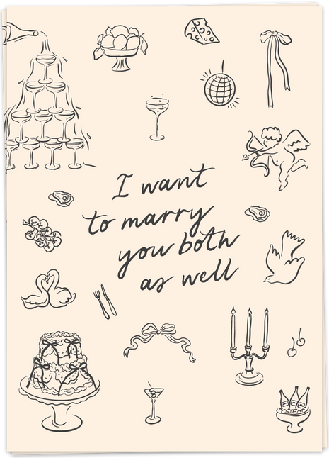Wenskaart - Ik wil ook met jullie trouwen - Cadeau’s & Lifestyle - Van papier - Wenskaarten - Trouwen