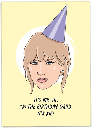 Wenskaart - It’s Me Hi I’m The Birthday Card It’s Me! - Lifestyle - Van papier - Wenskaarten - Verjaardag