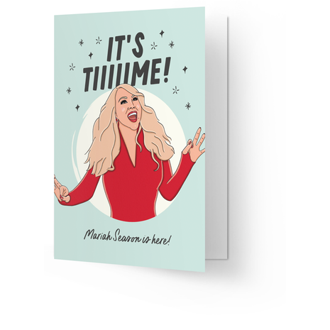 Wenskaart - It’s Tiiiiime! (Mariah Season is here!) - Lifestyle - Van papier - Wenskaarten - Feestdagen