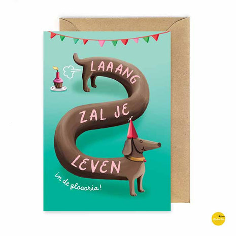 Wenskaart Laaaang zal je leven... Cadeau’s & Lifestyle Van papier Wenskaarten Verjaardag