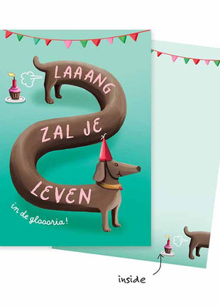 Wenskaart Laaaang zal je leven... Cadeau’s & Lifestyle Van papier Wenskaarten Verjaardag