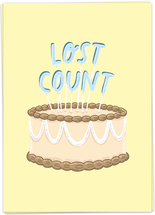 Wenskaart - Lost Count - Lifestyle - Van papier - Wenskaarten - Verjaardag