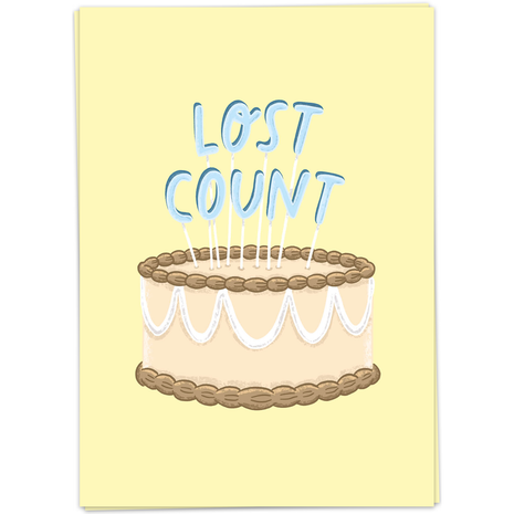 Wenskaart - Lost Count - Lifestyle - Van papier - Wenskaarten - Verjaardag