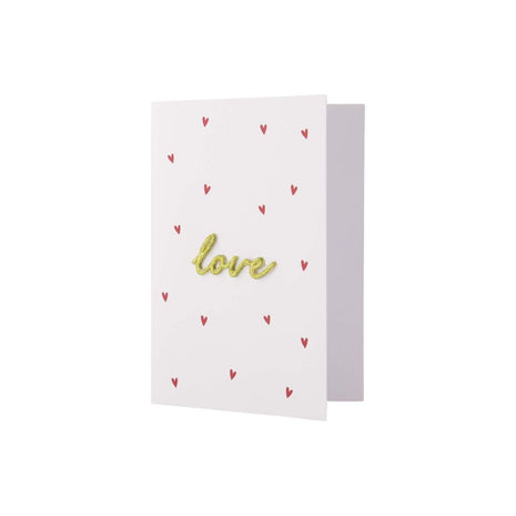 Wenskaart - LOVE - strijkembleem - Lifestyle - Van papier - Wenskaarten - Liefde & Vriendschap