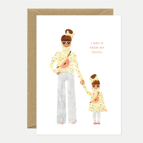 Wenskaart - Mama daughter - Mother’s day - Cadeau’s & Lifestyle - Van papier - Wenskaarten - Familie