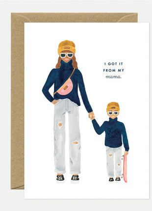 Wenskaart - Mama son - Mother’s day - Cadeau’s & Lifestyle - Van papier - Wenskaarten - Familie