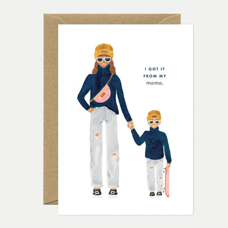 Wenskaart - Mama son - Mother’s day - Cadeau’s & Lifestyle - Van papier - Wenskaarten - Familie