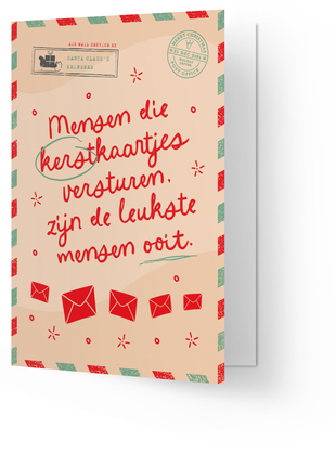 Wenskaart - Mensen die kerstkaartjes versturen zijn de leukste mensen ooit. - Lifestyle - Van papier - Wenskaarten
