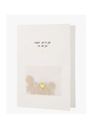 Wenskaart met enveloppe - voor altijd in mijn hart - Lifestyle - Van papier - Wenskaarten - Moeilijke Momenten