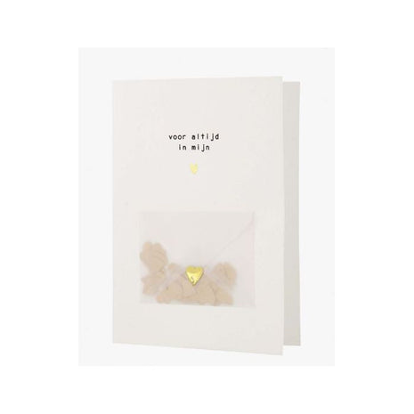 Wenskaart met enveloppe - voor altijd in mijn hart - Lifestyle - Van papier - Wenskaarten - Moeilijke Momenten