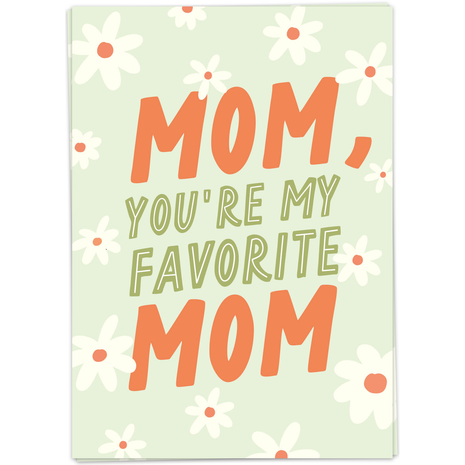 Wenskaart - Mom You’re My Favorite Mom - Lifestyle - Van papier - Wenskaarten - Familie