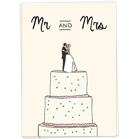 Wenskaart - Mr and Mrs - Lifestyle - Van papier - Wenskaarten - Trouwen