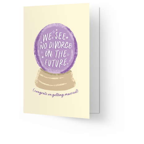 Wenskaart - No Divorce - Lifestyle - Van papier - Wenskaarten - Trouwen