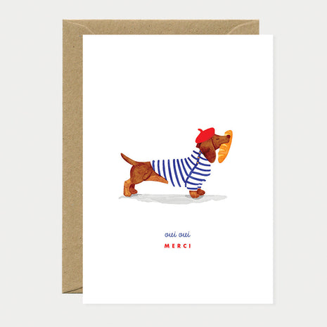 Wenskaart - Oui oui Merci - Cadeau’s & Lifestyle - Van papier - Wenskaarten - Verjaardag