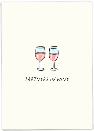 Wenskaart - Partners in wine - Cadeau’s & Lifestyle - Van papier - Wenskaarten - Liefde & Vriendschap