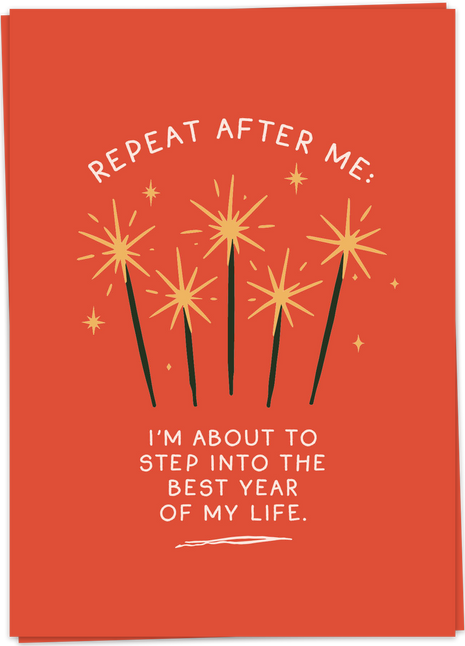 Wenskaart - Repeat after me... - Cadeau’s & Lifestyle - Van papier - Wenskaarten - Feestdagen