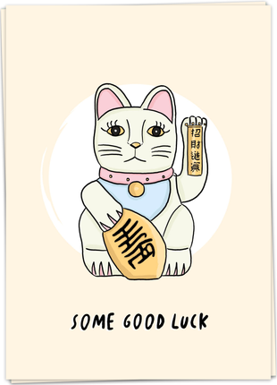 Wenskaart - Som Good Luck - Lifestyle - Van papier - Wenskaarten - Geluk