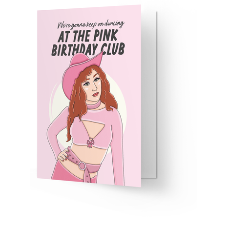 Wenskaart - The pink birthday club! - Lifestyle - Van papier - Wenskaarten - Verjaardag