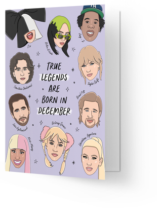 Wenskaart - True Legends - December - Lifestyle - Van papier - Wenskaarten - Verjaardag