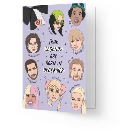 Wenskaart - True Legends - December - Lifestyle - Van papier - Wenskaarten - Verjaardag