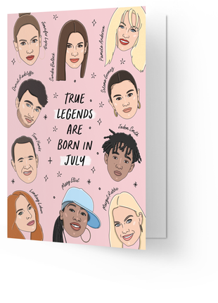 Wenskaart - True Legends - July - Lifestyle - Van papier - Wenskaarten - Verjaardag