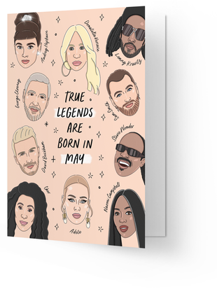 Wenskaart - True Legends - May - Lifestyle - Van papier - Wenskaarten - Verjaardag