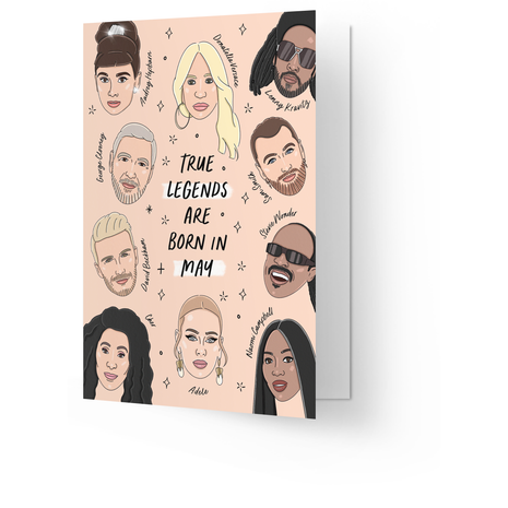 Wenskaart - True Legends - May - Lifestyle - Van papier - Wenskaarten - Verjaardag