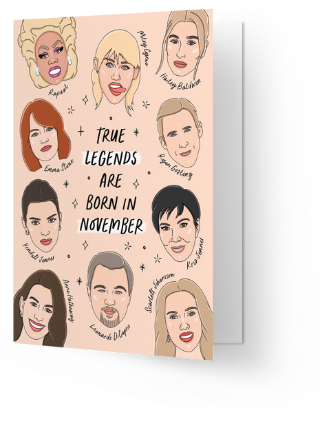 Wenskaart - True Legends - November - Cadeau’s & Lifestyle - Van papier - Wenskaarten - Verjaardag