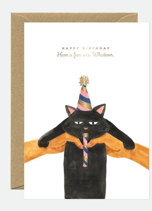 Wenskaart - Whatever cat - Birthday - Cadeau’s & Lifestyle - Van papier - Wenskaarten - Verjaardag