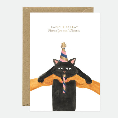 Wenskaart - Whatever cat - Birthday - Cadeau’s & Lifestyle - Van papier - Wenskaarten - Verjaardag
