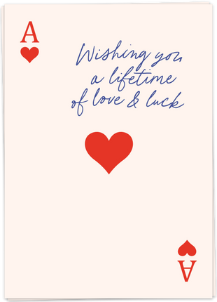 Wenskaart - Wishing you luck - Cadeau’s & Lifestyle - Van papier - Wenskaarten - Trouwen