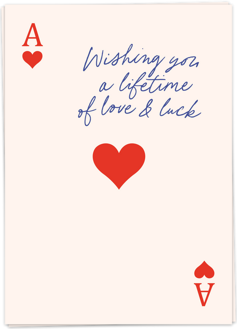 Wenskaart - Wishing you luck - Cadeau’s & Lifestyle - Van papier - Wenskaarten - Trouwen