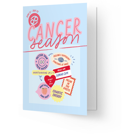 Wenskaart - Zodiac - Cancer - Lifestyle - Van papier - Wenskaarten - Verjaardag