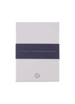 Wenskaarten - 6x bundel - vriendschapgedichtjes - Lifestyle - Van papier - Wenskaarten - Liefde & Vriendschap