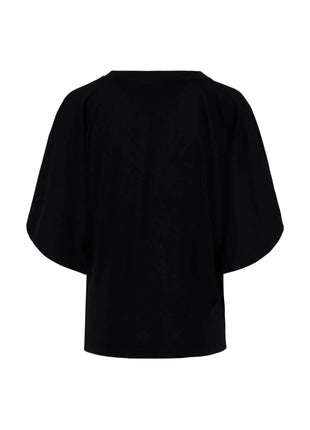 T-shirt wijde mouw met embroidery - Black by Zusss